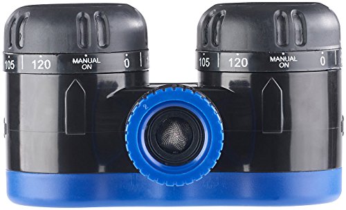Royal Gardineer Wasser Timer: 2-Fach-Wasserverteiler mit mechanischer Bewässerungsuhr, bis 120 Min. (Wasser Timer Garten, Bewässerungsuhr, Automat)