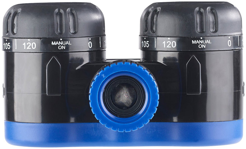 Royal Gardineer Wasser Timer: 2-Fach-Wasserverteiler mit mechanischer Bewässerungsuhr, bis 120 Min. (Wasser Timer Garten, Bewässerungsuhr, Automat)