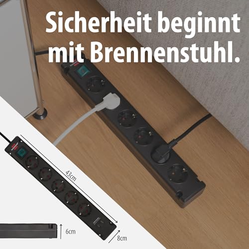 Brennenstuhl Bremounta Steckdosenleiste 6-Fach mit Schalter