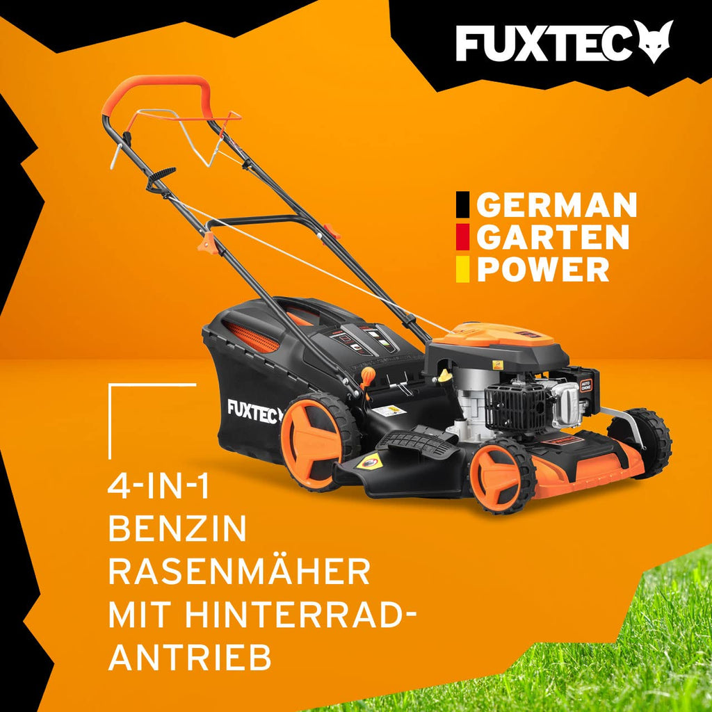 FUXTEC Benzin Rasenmäher FX-RM5196 • 196 CCM 4-Takt • 51 cm Schnittbreite