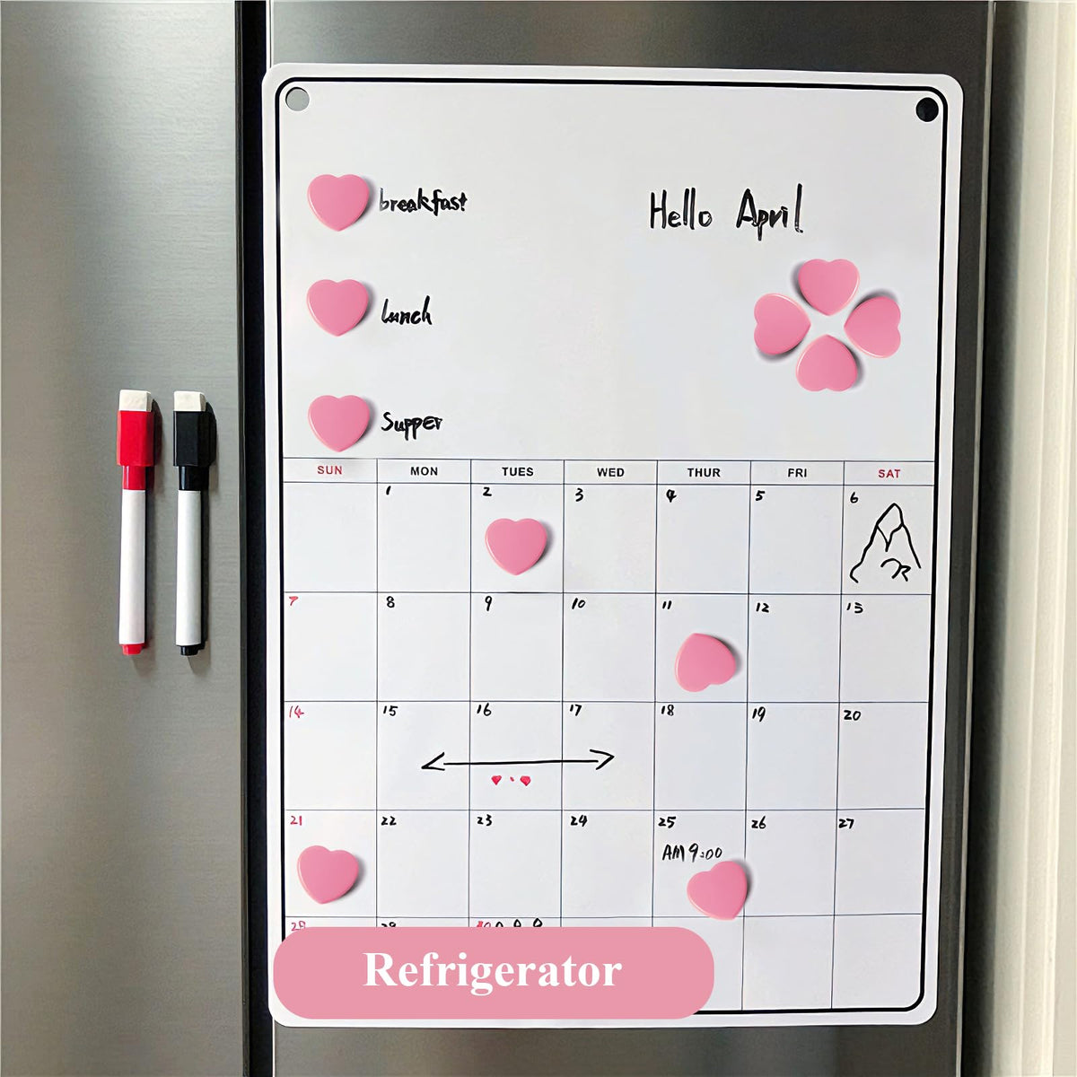 20 Stück Magnete für Magnettafel, Mini Magnete Klein Herz Starke Magnete für Whiteboard & Kühlschrank, Rosa Magneten Flach, Dekorative Kühlschrankmagnete, Tafelmagnete für Pinnwand Büro Basteln