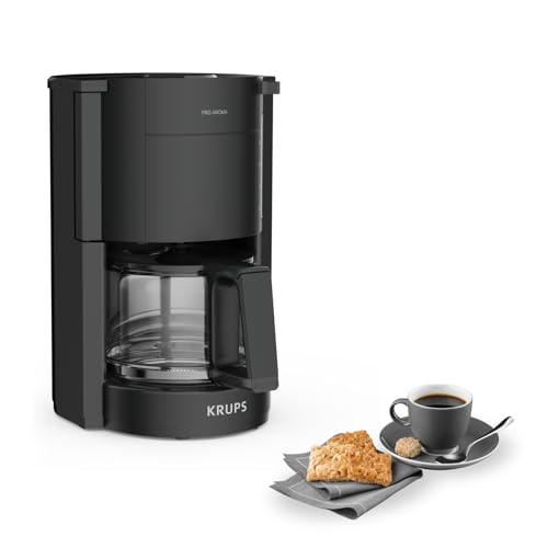 KRUPS ProAroma Filterkaffeemaschine mit Glaskanne, 1,25L Füllmenge