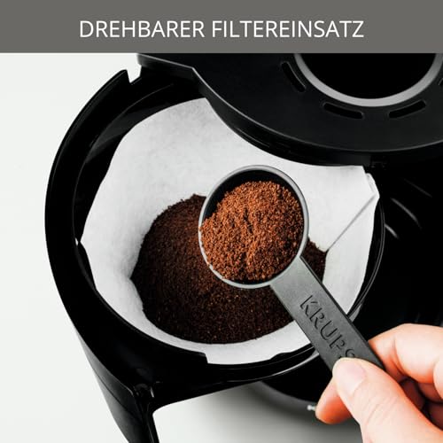 KRUPS ProAroma Filterkaffeemaschine mit Glaskanne, 1,25L Füllmenge