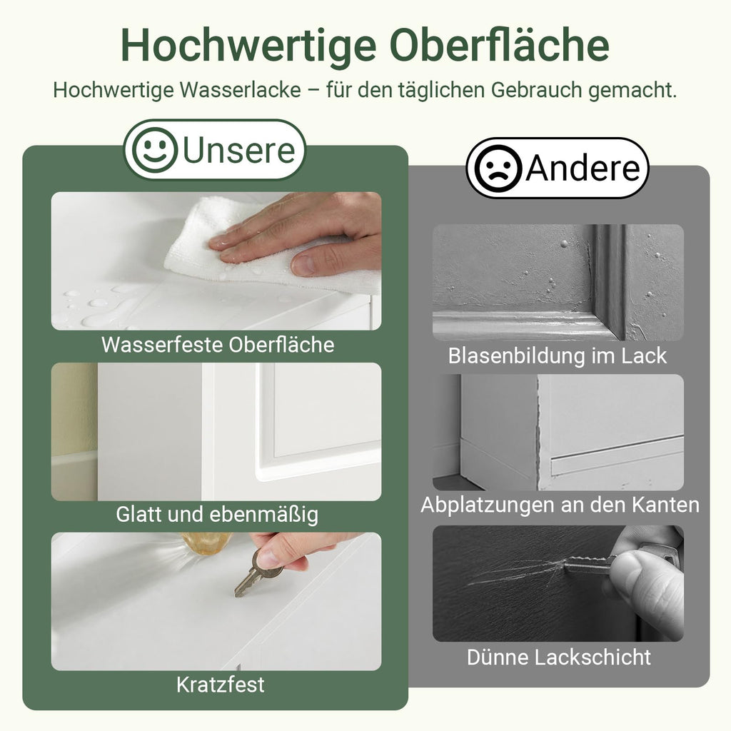 SoBuy Schuhkipper schmal mit 3 Klappen 53x117x24cm für Flur