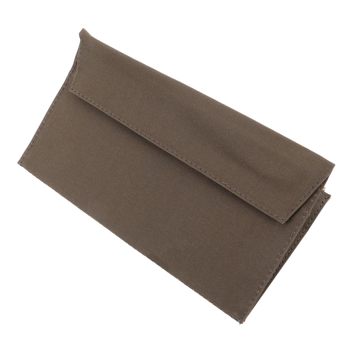 PATKAW Canvas Reißverschlusstasche für Reiseplaner, Aufbewahrungshülle für Notizbücher, multiple compartments, secure zipper design, office and journaling, Olivgrün