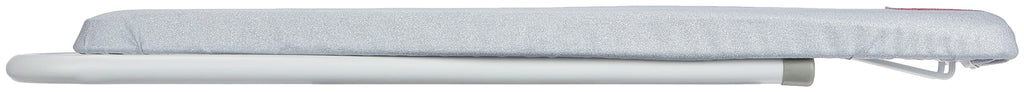 Rayen | Ärmelbügelbrett | Aluminiumbezug | Klappbar | Anti-Schließsystem | Durchlöchertes Brett | Mattweiß | Maße: 52 x 11 cm, Grau