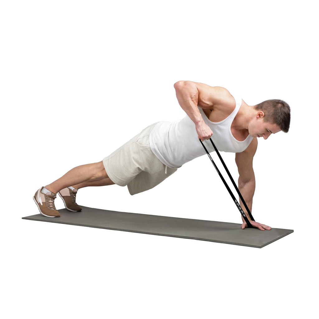 Panathletic Fitnessbänder, 5er Set – 5 Verschiedene Stärken, Übungsanleitung, E-Book, Tragebeutel – 5X Fitnessband, Gymnastikband, Widerstandsband