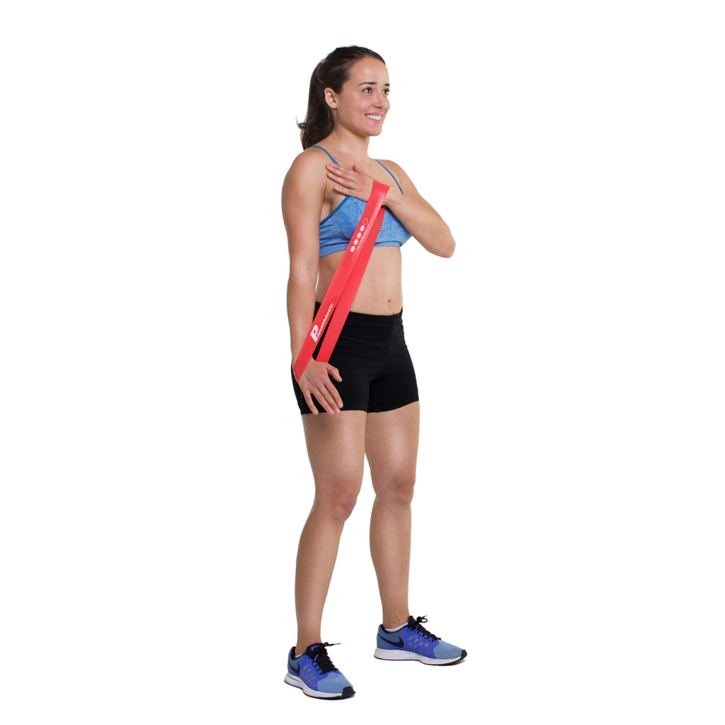 Panathletic Fitnessbänder, 5er Set – 5 Verschiedene Stärken, Übungsanleitung, E-Book, Tragebeutel – 5X Fitnessband, Gymnastikband, Widerstandsband