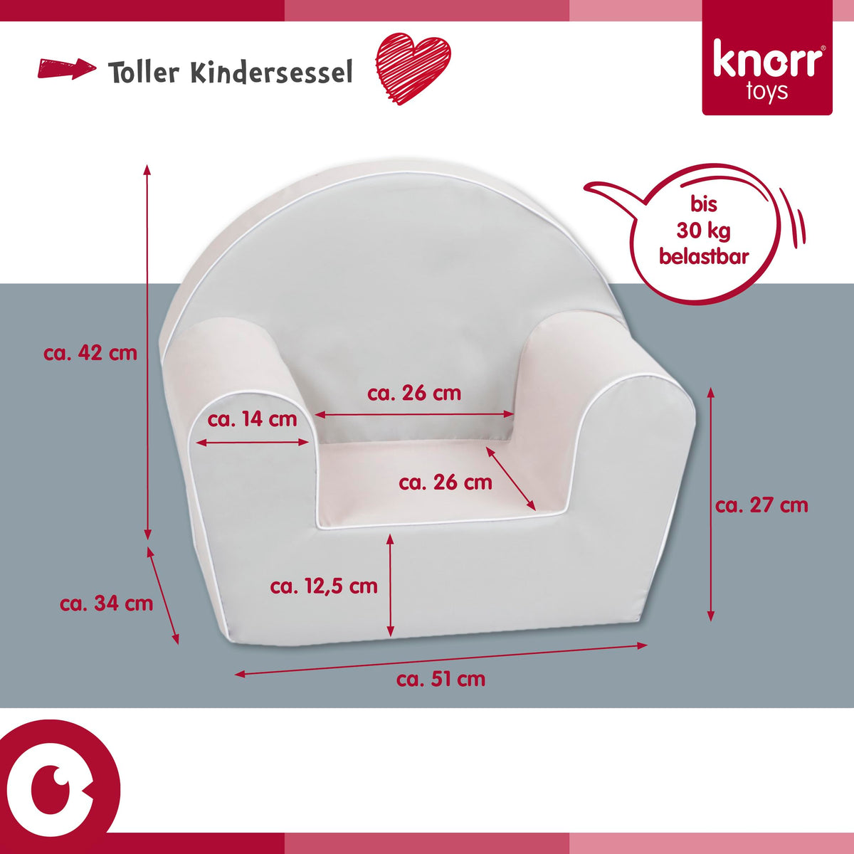 Knorr Toys 68335 "Best Friends Kindersessel