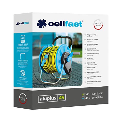 CELLFAST Schautrommel Set Automatisch Schlauchaufroller Anschlussschlauch Reinigungsspritze Schnellkupplung Schlauchanschluss Ergo