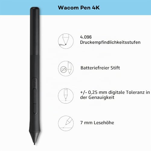 Wacom Intuos S, Stifttablet, inkl. Wacom Pen 4K (batterielos)
