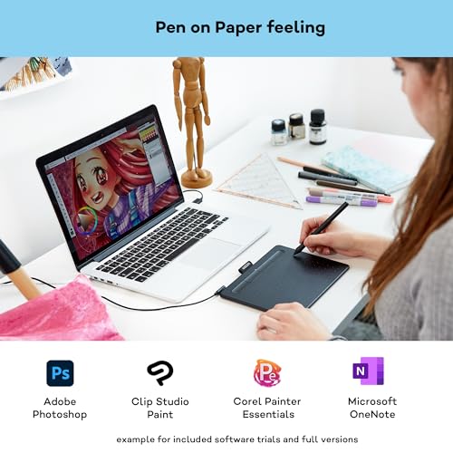 Wacom Intuos S, Stifttablet, inkl. Wacom Pen 4K (batterielos)