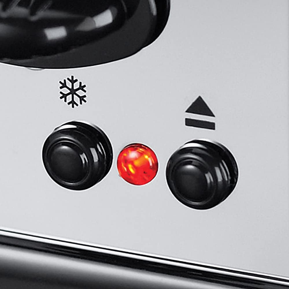 Russell Hobbs Colours+ Toaster, Rot, Langschlitz, Edelstahl, 21391-56