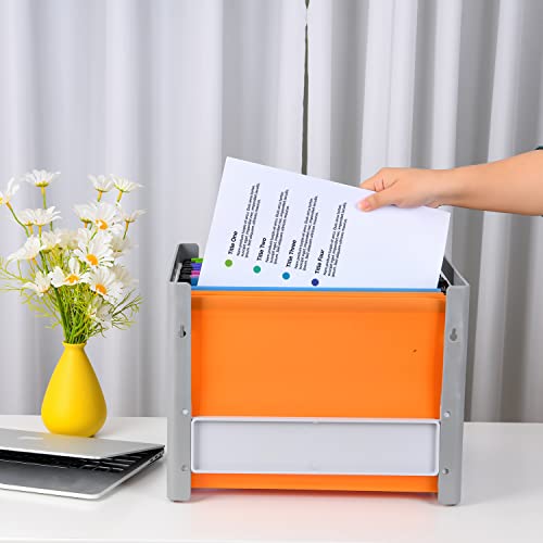 20 Stück PVC Aktenschrank A4 Hängemappen Hängemappen mit Tabs und Einsätzen für Büro, Schule, Desktop-Aktenaufbewahrung, Dateiklassifizierung