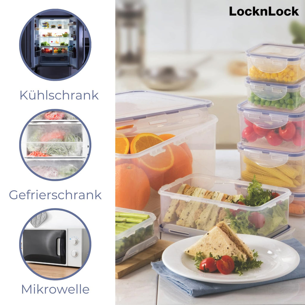 LocknLock CLASSIC Saftkanne mit Deckel und Griff | 1,5L | 16,5 × 9,7 × 22,7 cm | Wasser-& Luftdichte Milchkanne mit Deckel | BPA-Frei | Karaffe Kühlschranktür | Krug Kunststoff