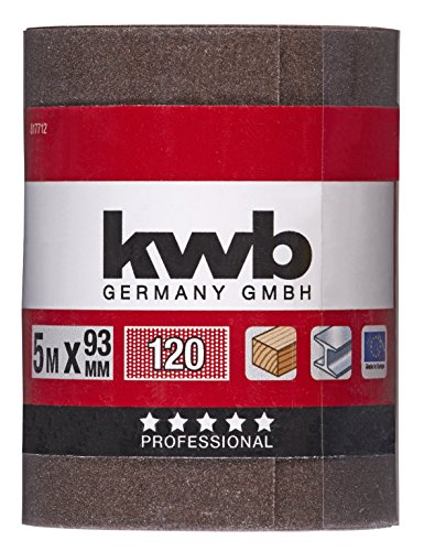 kwb Korund-Schleifrolle, 5 m x 93 mm, K120