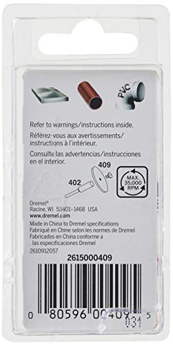 Dremel 409 Trennscheibe, 23,8 mm Durchmesser, 0,6 mm Scheibendicke, Schneiddrehwerkzeug-Zubehör (36 Stück)