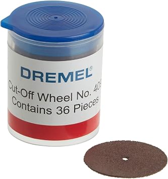 Dremel 409 Trennscheibe, 23,8 mm Durchmesser, 0,6 mm Scheibendicke, Schneiddrehwerkzeug-Zubehör (36 Stück)