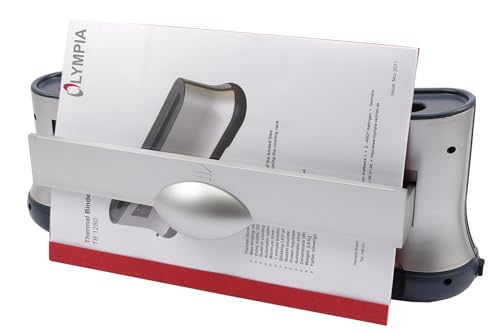 OLYMPIA TB 1280 Thermobinder (Automatische Abschaltung, Schnelles Aufwärmen, Bis 200 Blatt, Bindegerät für Thermo-Bindemappen, Thermobindemaschine DIN A4 für Büro)