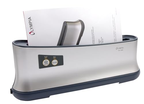 OLYMPIA TB 1280 Thermobinder (Automatische Abschaltung, Schnelles Aufwärmen, Bis 200 Blatt, Bindegerät für Thermo-Bindemappen, Thermobindemaschine DIN A4 für Büro)