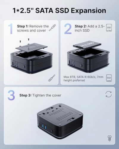 NiPoGi AK1PLUS Mini PC Ιntel N5030 (bis zu 3,1GHz) 12GB RAM+256GB SSD