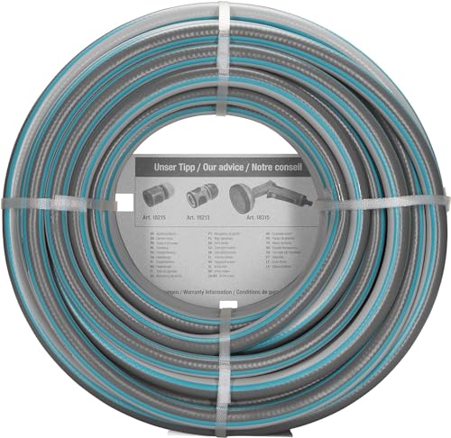 Gardena Classic Schlauch Aktion 13 mm (1/2 Zoll), 18 m: Universeller Gartenschlauch aus robustem Kreuzgewebe, 22 bar Berstdruck, UV-beständig, ohne Systemteile (18001-20) grau 18m ohne systemteile