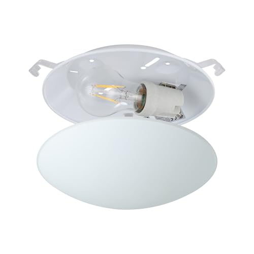 EGLO Deckenlampe Mars, runde Glas Wandleuchte innen