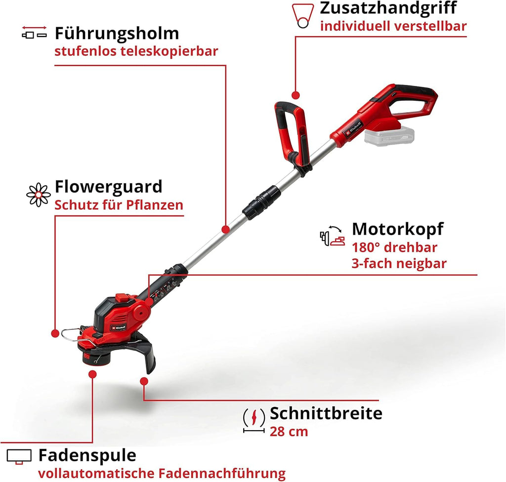 Einhell Akku-Rasentrimmer GE-CT 18/28 Li-Solo