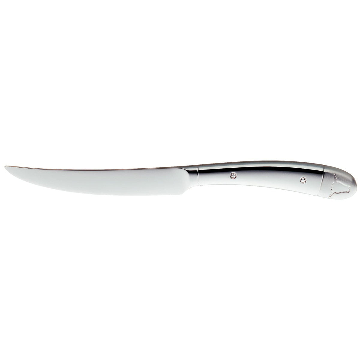 WMF Steakmesser Set 6-teilig, Pizzamesser, Cromargan Edelstahl poliert, Steak Messer, Wellenschliff, spülmaschinengeeignet, in Holzbox