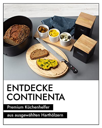Continenta Brottopf Keramik | Mit Praktischen Luftlöchern Gegen Austrocknen & Schimmel | Handmade In Portugal | Weiß (30x23x13,5cm)