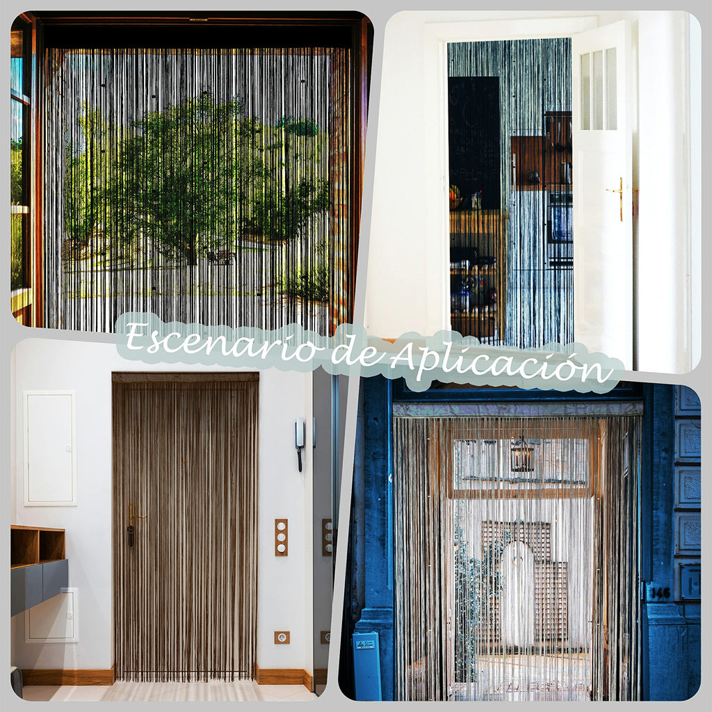 YaoYue Fransenvorhänge mit Perlen für Türen, Quasten, Perlen, hängende Fransen, Hippie-Stil, Raumteiler, für Fenster, Flur, Eingang, Wandschrank, Schlafzimmer, Privatsphäre, als Dekor, Pink, 100 x 200
