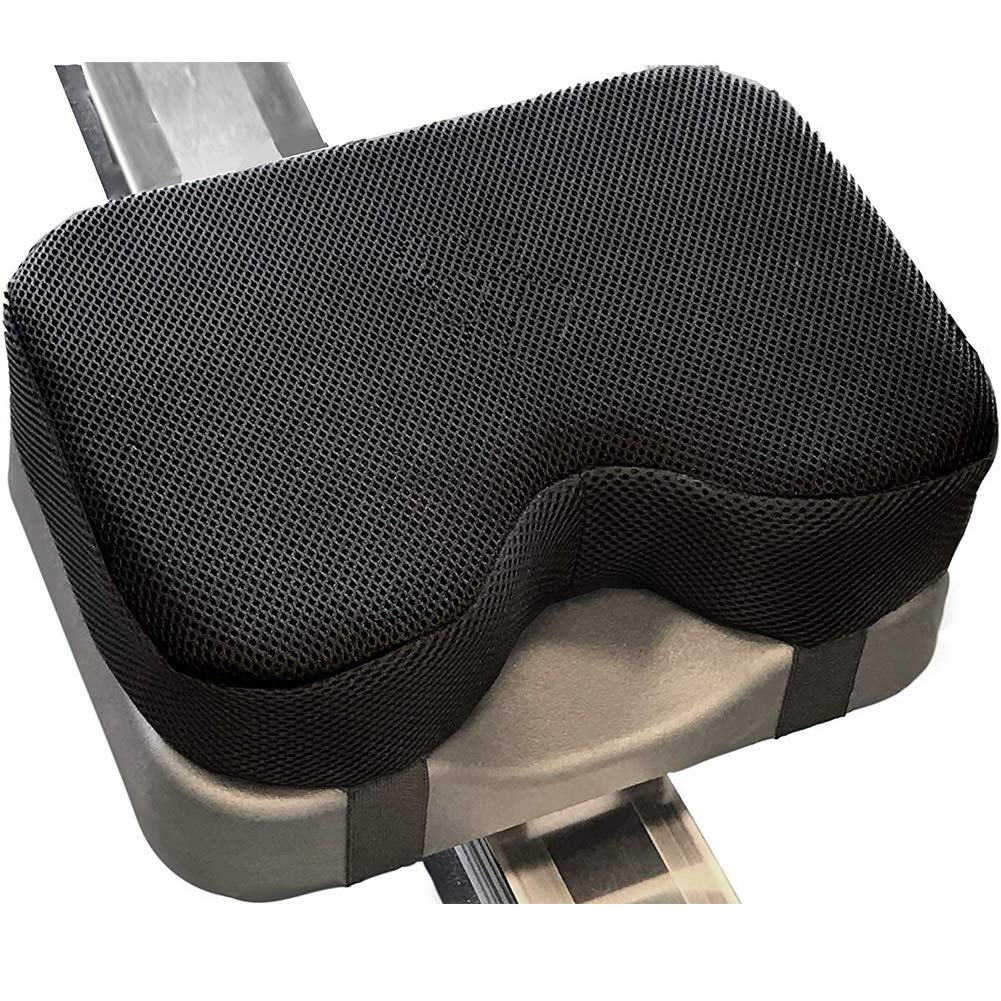 Rudergerät Sitzkissen für Concept 2 - Sitzpolster mit dickem Memory-Schaum, Rutschfest schweissfest langlebig faltbar - Fitnessrudern, Komfortables Sitzkissen Indoor Rowing Rudergerät