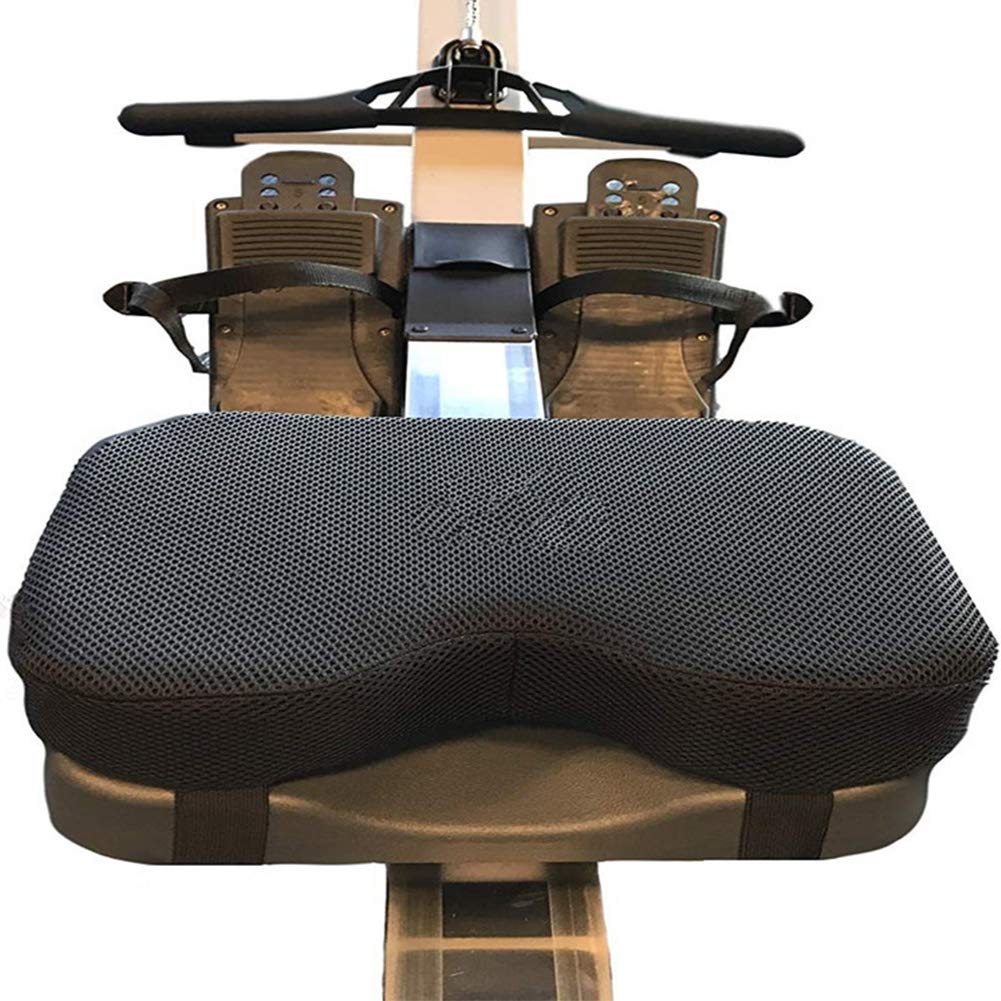 Rudergerät Sitzkissen für Concept 2 - Sitzpolster mit dickem Memory-Schaum, Rutschfest schweissfest langlebig faltbar - Fitnessrudern, Komfortables Sitzkissen Indoor Rowing Rudergerät