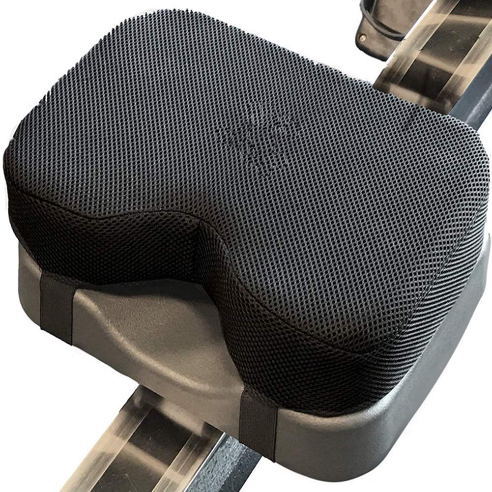 Rudergerät Sitzkissen für Concept 2 - Sitzpolster mit dickem Memory-Schaum, Rutschfest schweissfest langlebig faltbar - Fitnessrudern, Komfortables Sitzkissen Indoor Rowing Rudergerät