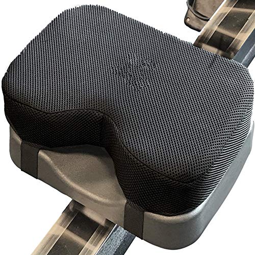 Rudergerät Sitzkissen für Concept 2 - Sitzpolster mit dickem Memory-Schaum, Rutschfest schweissfest langlebig faltbar - Fitnessrudern, Komfortables Sitzkissen Indoor Rowing Rudergerät