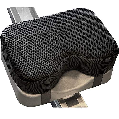 Rudergerät Sitzkissen für Concept 2 - Sitzpolster mit dickem Memory-Schaum, Rutschfest schweissfest langlebig faltbar - Fitnessrudern, Komfortables Sitzkissen Indoor Rowing Rudergerät