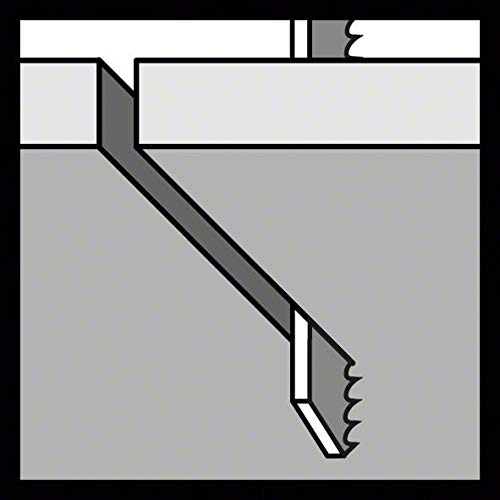 Bosch 3x Stichsägeblatt T 102 BF Clean for PMMA (für Plexyglas- & Acrylplatten, Professional Zubehör Stichsäge)