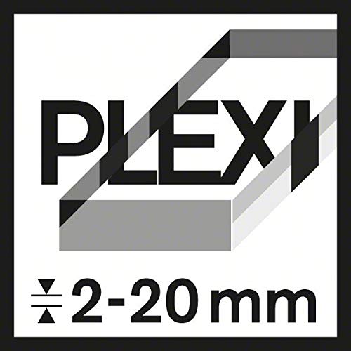 Bosch 3x Stichsägeblatt T 102 BF Clean for PMMA (für Plexyglas- & Acrylplatten, Professional Zubehör Stichsäge)
