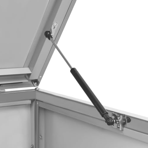 vidaXL Mülltonnenbox für 1 Tonne Abschließbar Rostfrei Müllbox Mülltonne Mülltonnenverkleidung Müllcontainer Gartenbox 69x77,5x115cm Edelstahl