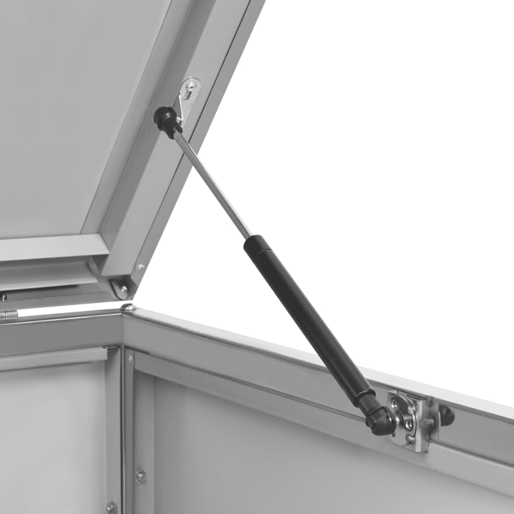 vidaXL Mülltonnenbox für 1 Tonne Abschließbar Rostfrei Müllbox Mülltonne Mülltonnenverkleidung Müllcontainer Gartenbox 69x77,5x115cm Edelstahl