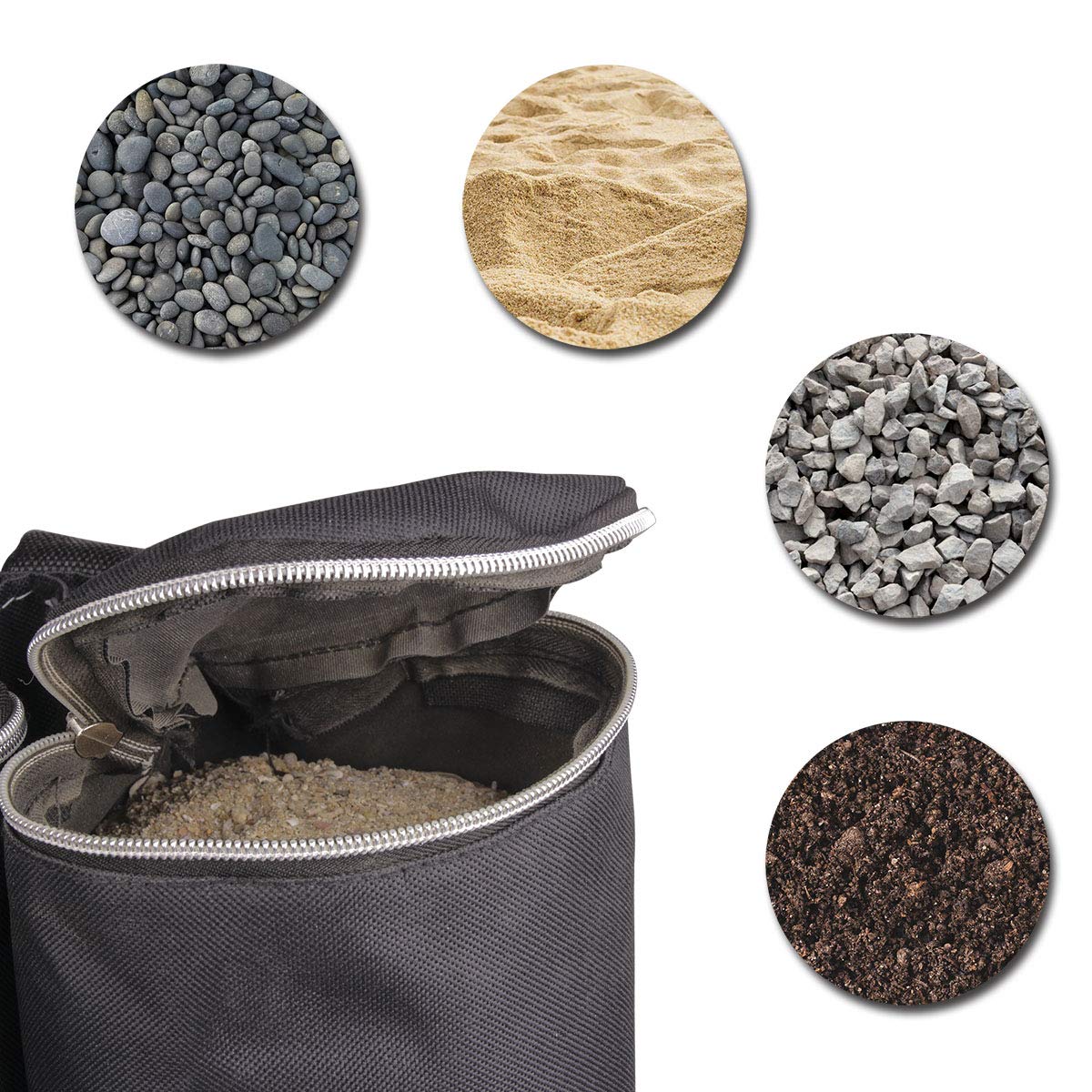 Goutime 4er Set robuste Sandsäcke, Gewichtsbeutel für Pop-Up Zelte