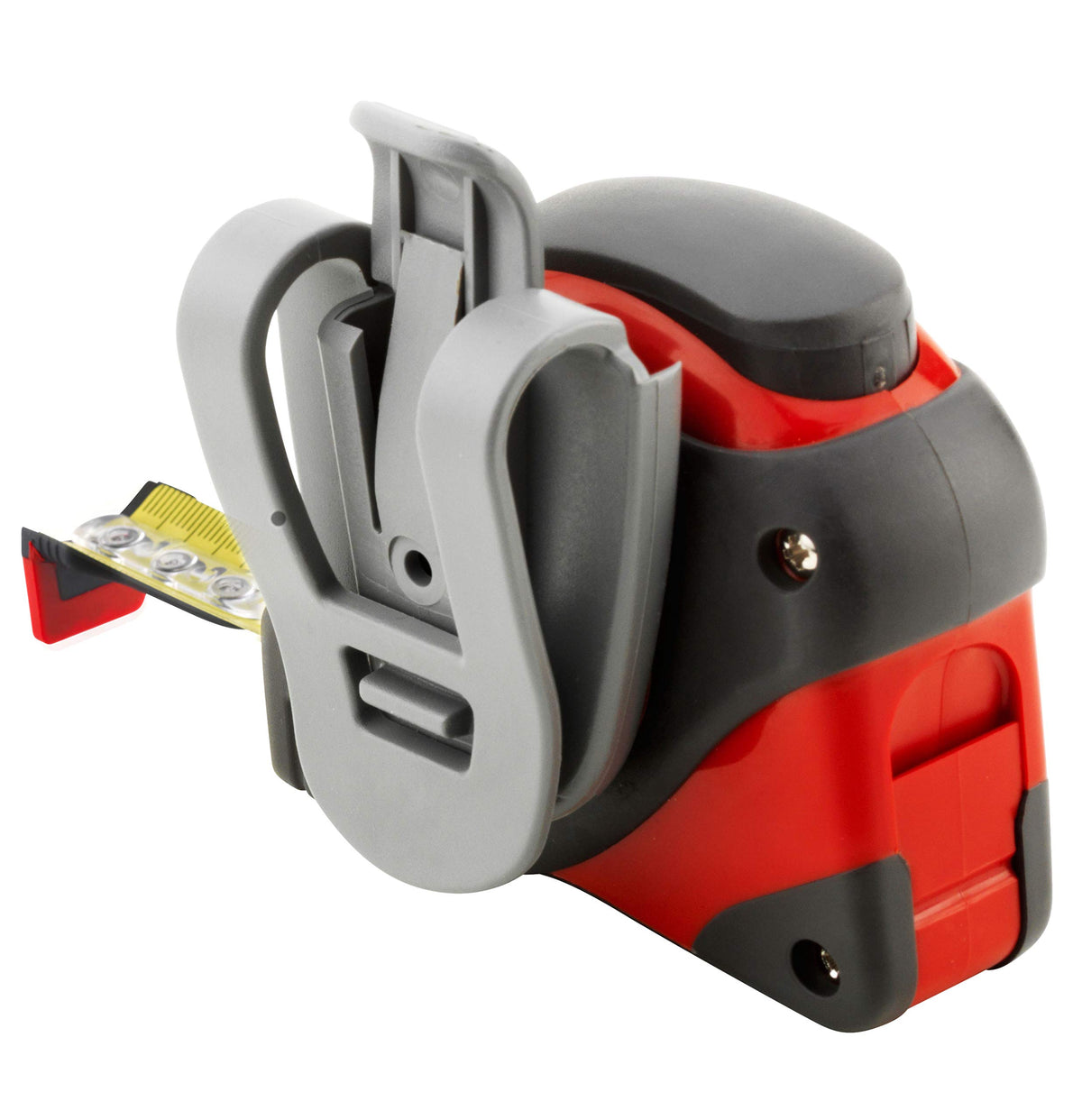 SOLA BIG T - Bandmaß 5m / 19mm - extrem robustes Profi-Rollbandmaß mit Gürtelclip - Stahlband, gelb lackiert mit mm Skala - Genauigkeitsklasse I - Rollmeter mit rutschfestem Endhaken - Länge 5m/19mm