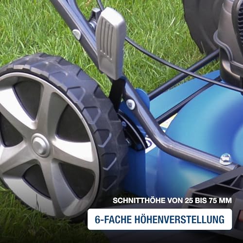 HYUNDAI Rasenmäher LM5103G M (Mulchmäher mit 51cm Schnittbreite, kraftvoller 2.9kW / 3.9PS Hyundai Motor, Mulcher)