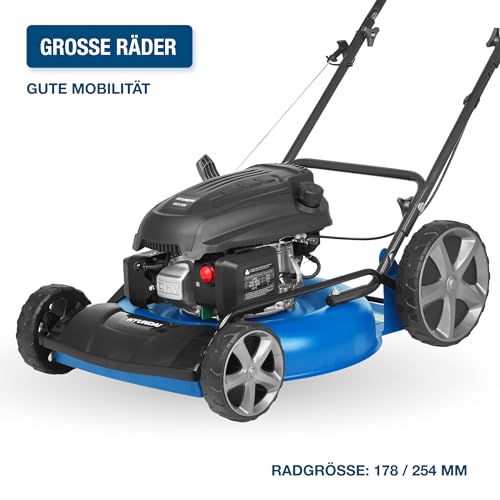 HYUNDAI Rasenmäher LM5103G M (Mulchmäher mit 51cm Schnittbreite, kraftvoller 2.9kW / 3.9PS Hyundai Motor, Mulcher)