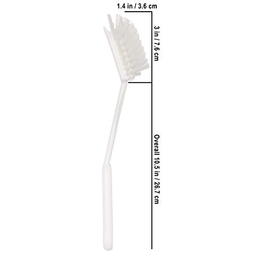 Redecker Spülbürste mit Nylonfasern robust für hartnäckigen Schmutz, Kunststoff, Weiß