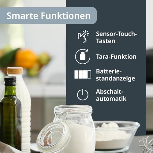 ADE Extra große Küchenwaage digital bis 15kg | Küchenwaage große Wiegefläche 26x31 cm | perfekt als Kuchenwaage, Paketwaage, Fleischwaage