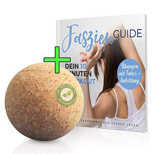 Faszienball Set 7 cm mit Faszien-Buch - Dein nachhaltiger Massageball