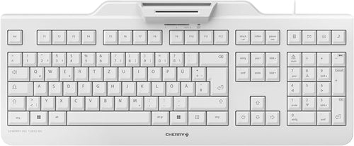 CHERRY KC 1000 SC, Kabelgebundene Security-Tastatur, Deutsch QWERTZ, Weiß