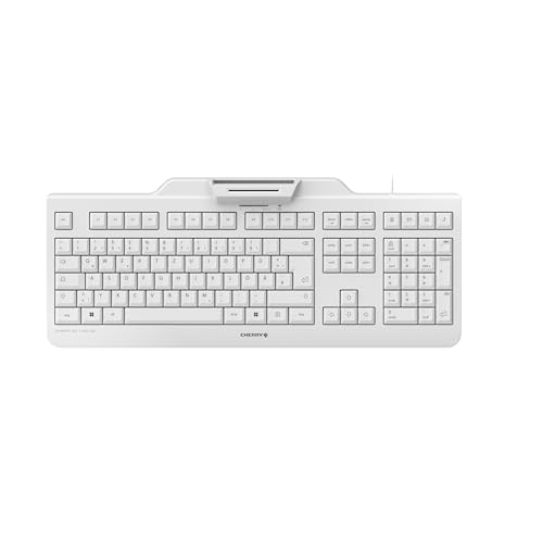 CHERRY KC 1000 SC, Kabelgebundene Security-Tastatur, Deutsch QWERTZ, Weiß
