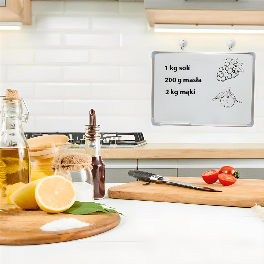 Retoo Whiteboard Magnetisch, Magnettafel, Schreibtafel mit Metallrahmen